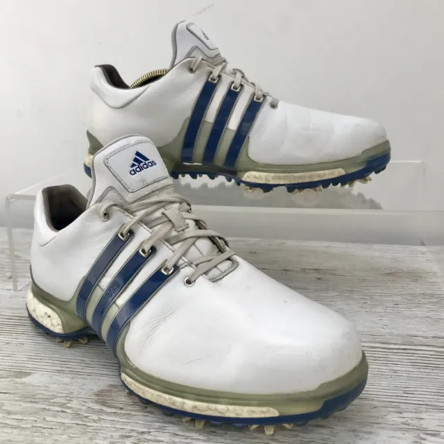 Adidas Tour 360 Golf Shoes White Men’s Waterproof Leather UK Size 9
