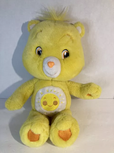 Care Bears Funshine Bear Plush Stuffed Animal Yellow Sun Toy 14” 2007 No Tag