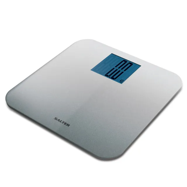 Salter Max Electronic Bathroom Scales - Silver - NEW