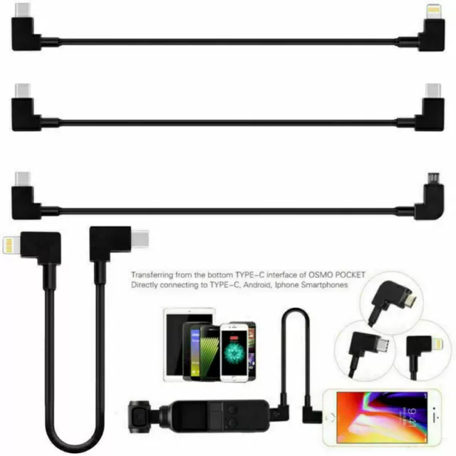 For DJI OSMO Pocket Camera iPhone & Android 30cm Type-C Data Cable Line Transfer