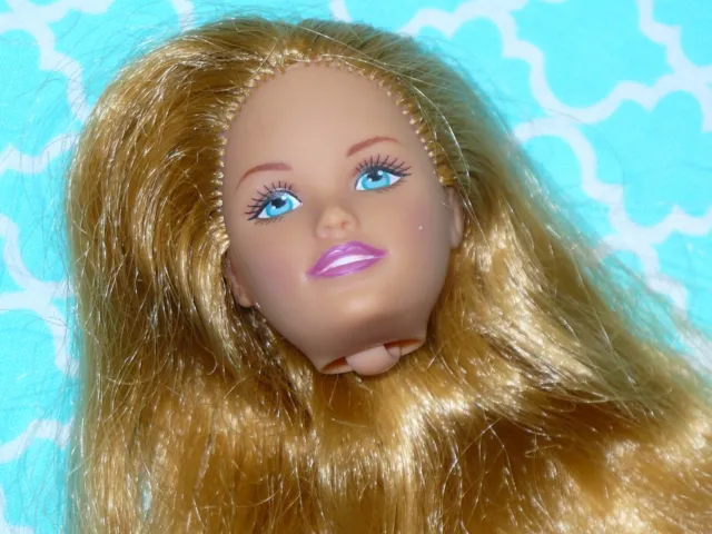 Vintage Mattel Barbie Doll Long Blonde Hair Bangs Pajama Skipper Dress C Picclick