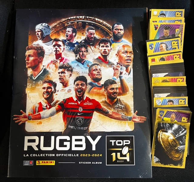 Pack Panini Rugby TOP 14 / PRO D2 2017/2018 : 30 Stickers + 6 Cartes (neuf)