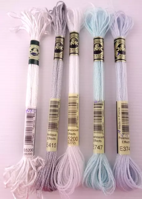 DMC Pearlescent, Satin & Antique Floss/Thread Skeins