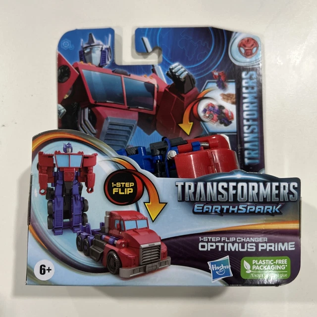 TRANSFORMERS EARTHSPARK 1STEP Flip Changer Optimus Prime Hasbro 22.99