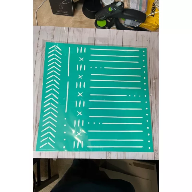 Transferencia de costura de tiza - patrón de tela de barro