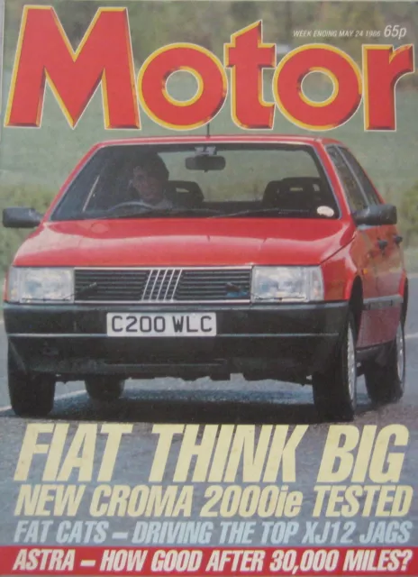 MOTOR MAGAZINE 24/5/1986 featuring TWR Jaguar XJ, Chasseur, Fiat road ...