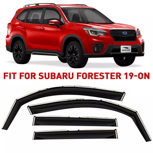 Side Window Deflectors Rain Guards for 2019-2023 Subaru Forester SHATTERPROOF