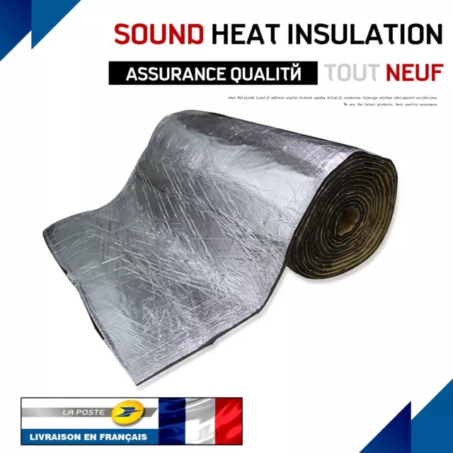 50 x 200cm Tapis de voiture insonorisant isolation thermique et sonore prote 6mm