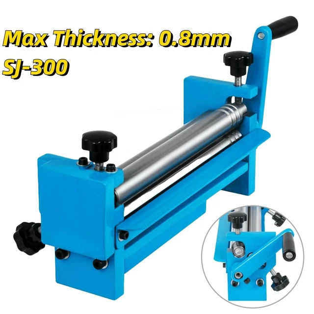 Slip Roll Machine Desktop Manual 300mm Wire Cones Cylinders Tube Roller Press