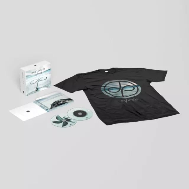 DEEP PURPLE - INFINITE (BOX SET) +T-Shirt (size L).   CD+DVD NEUF