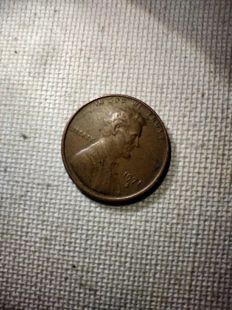 1971 S wide AM Lincoln Memorial Cent  2.94g w/fantom FG