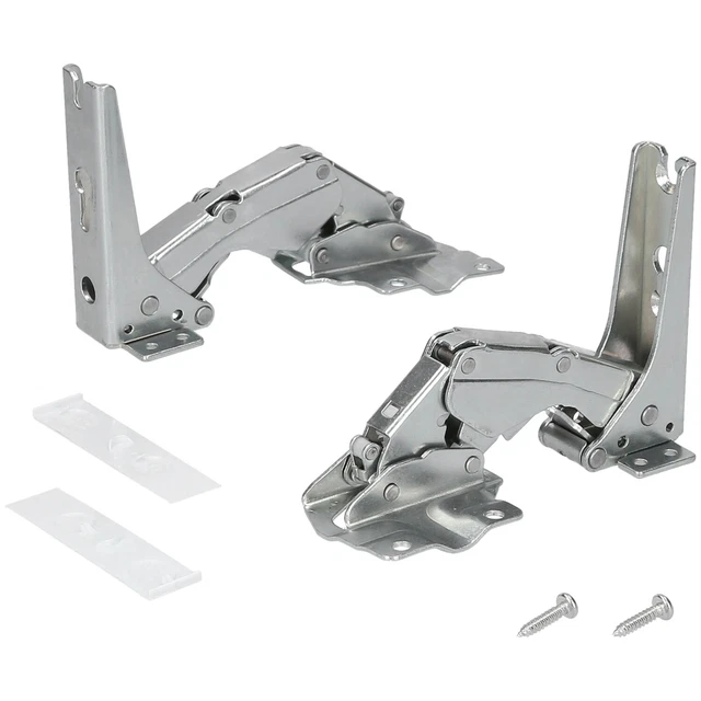 Jejo Silver Hinge Set For Fridge Or Freezer – Fits Bosch, Siemens, Miele & More (Pack Of 2)