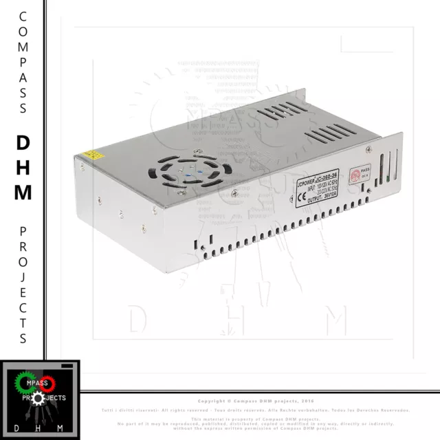 Alimentation à découpage 220V 36V 10A 360W power supply PRUSA imprimante 3D