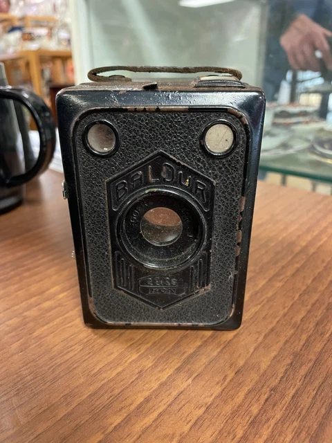 Cámara de caja Zeiss Ikon Baldur 1930 en estuche