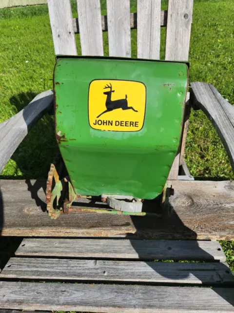 John Deere Seed Planter Hopper Box Yard Art Flower Pot Nice
