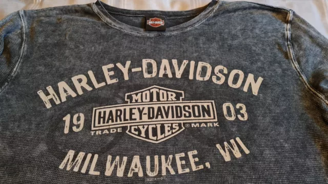 Harley Davidson Men's Spanish Dealer Long Sleeve T- Shirt XL