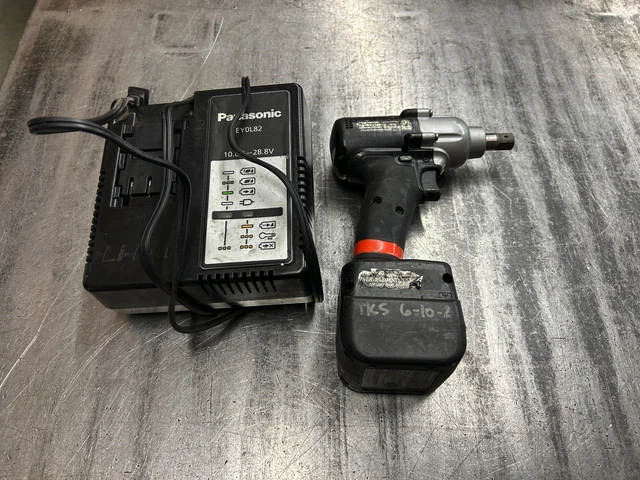 Panasonic EYFLA6J 10.8V Cordless Impact Driver 1/2" Drive w/EY082 Charger. Panasonic EYFLA6J 10.8V Cordless Impact Driver 1/2" Drive w/EY082 Charger.