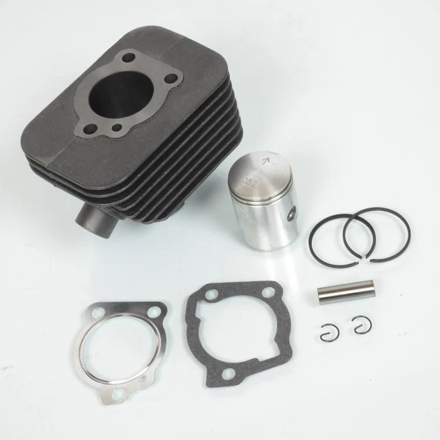 50ccm Zylinder Set Mit 10mm Kolbenbolzen Für Piaggio Vespa Ciao Bravo Si Neu  P1170653
