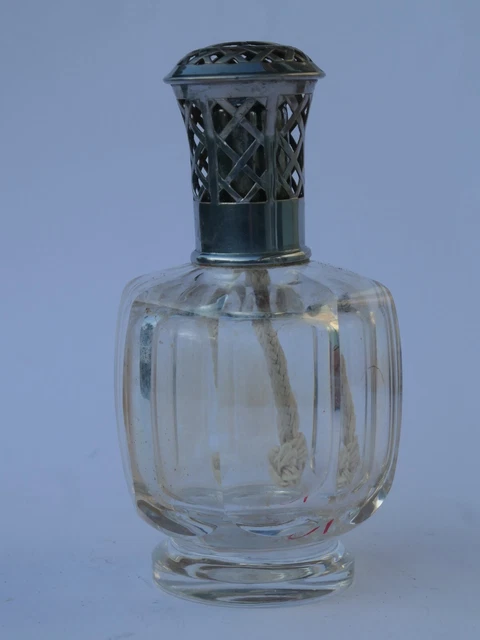 Corps De Lampe Berger En Cristal Baccarat - Modèle Bambou XIXe Siècle - Occasion