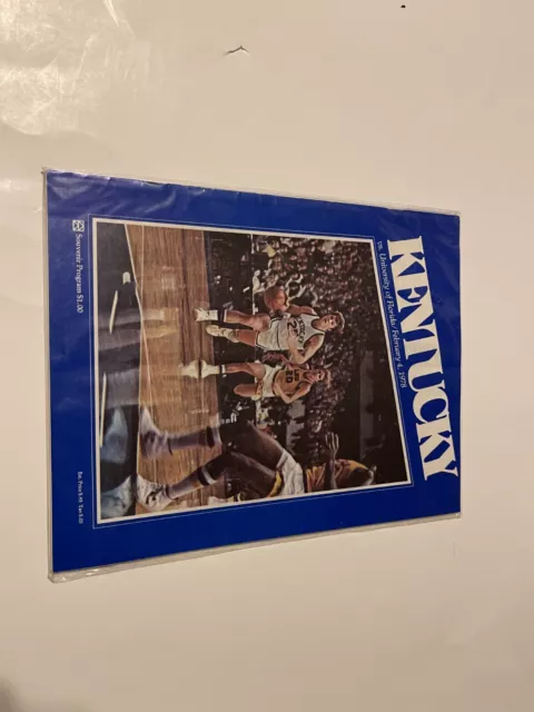 1978 NCAA Champion Kentucky Basketball Game Program vs. University of Florida