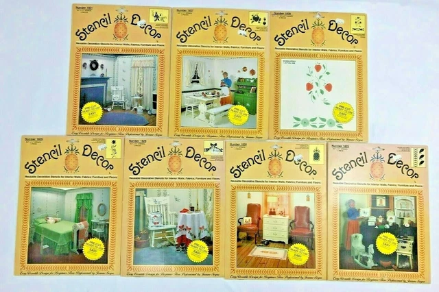 De colección. 1982 kits de plantillas para decoración de plantillas a cuadros - Navidad, floral, etc. Elige el diseño