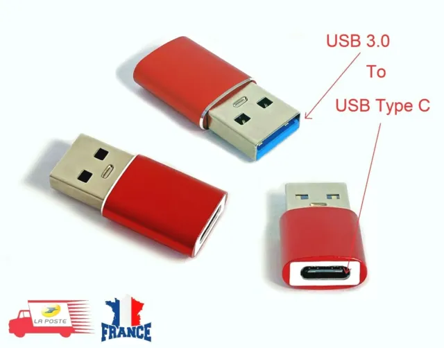 USB 3.0 mâle vers USB Type C femelle OTG adaptateur de données convertisseur