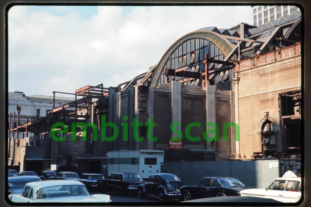 Original Slide, Demolition of PRR Penn Station NYC New York City 1965, A