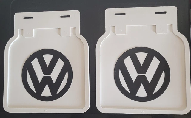 NEW PAIR - Vw Bug Mud Flaps White NO BRACKETS 1950-ON FITS ALL BUGS 111821805