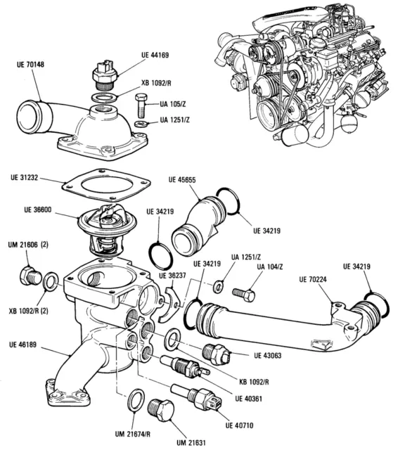 Ue40361 Rolls Royce & Bentley Coolant Temperature Sensor 2