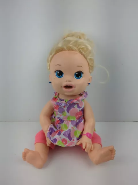 Baby alive hasbro 2014 snackin Sara blonde interactive bilingual doll Read