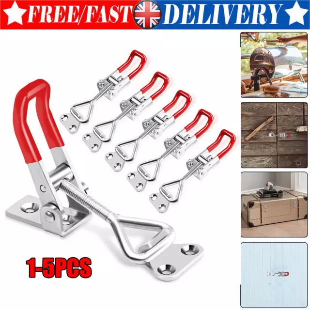 Latch Catch Clip Clamp Drawer Closet Chest Toolbox Lock Metal Toggle Lock Sturdy