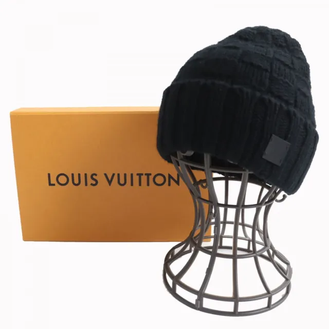 Louis Vuitton Limited Ed. Bonnet Helsinki beanie patch work 100 % cashmere  (AB)
