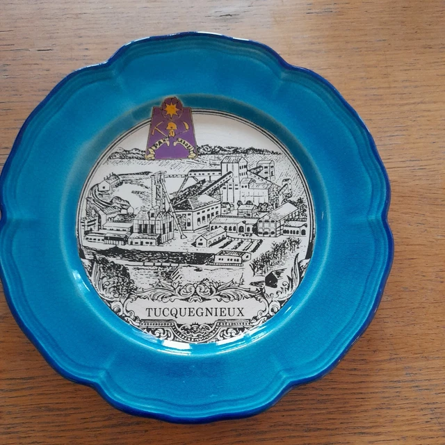 Assiette Ancienne Longwy Tucquegnieux Diametre 26 Cm Saint-Jean L Aigle N° 357