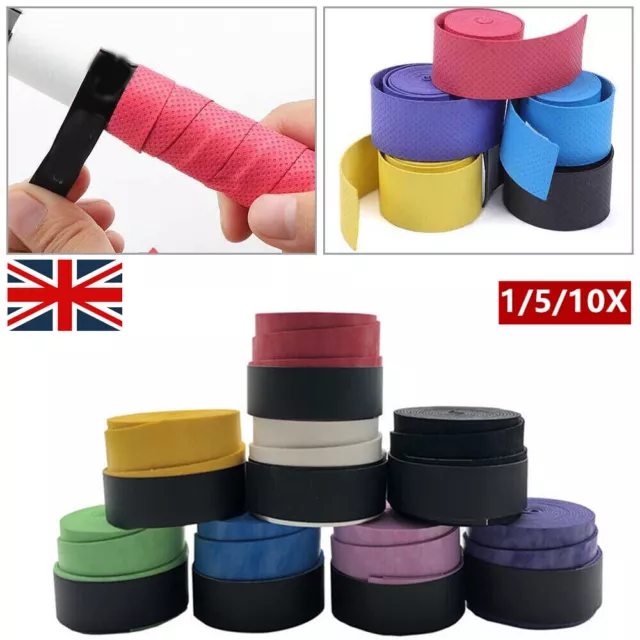 1-2X Anti Slip Overgrip Head Tape Roll For Badminton Squash Tennis Racket Grip