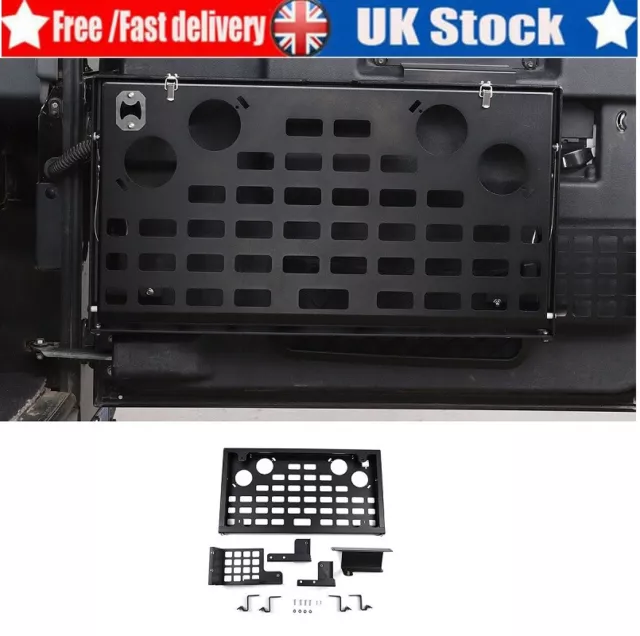 Alloy Tailgate Multifunction Storage Box Rack For Land Rover Defender 2004-2019