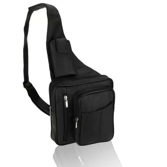 Leather Sling Backpack for Men Or Women