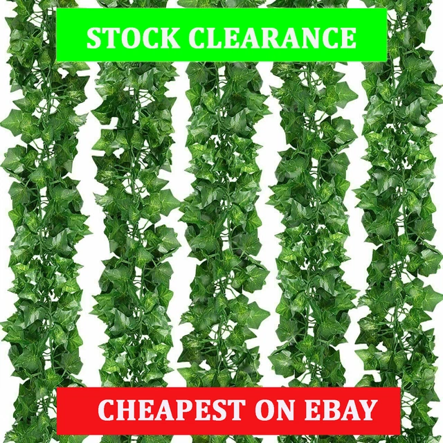 ARTIFICIAL IVY LEAF Trailing Vine Fake Foliage Plant 2.2M Hanging