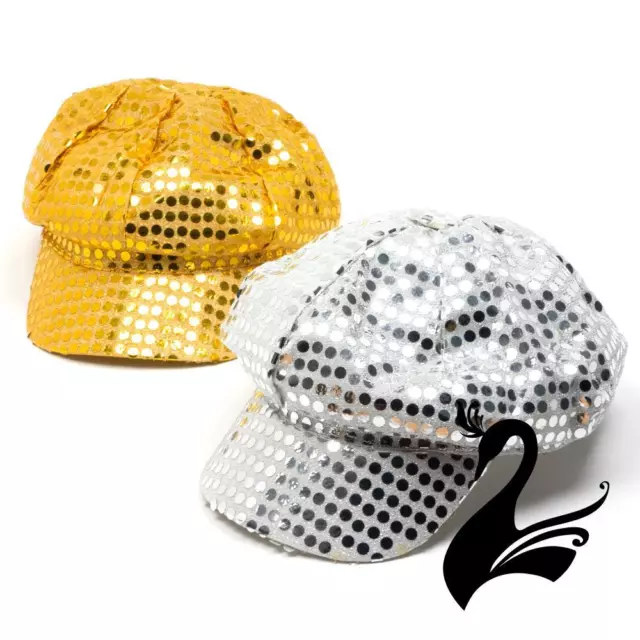 Quality Costume Hats - Sequin Baker Boy Style Cap/Hat  - Sewing Craft DIY