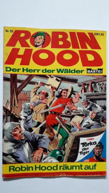 Robin Hood Der Herr der Wälder Nr.95 mit Torka - Z1-2 Abenteuer Comicheft Bastei