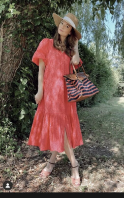 Zara Nwt Ss21 Woman Dress With Cutwork Embroidery Red 4786/095 All Sizes