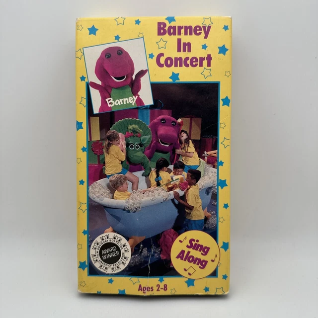BARNEY & FRIENDS Barney In Concert VHS 1991 Tape Sing Along Kids Home