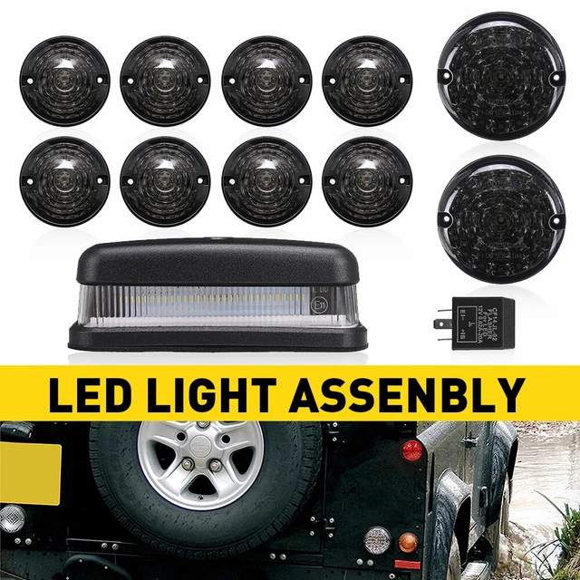 FOR LAND ROVER Defender Td5 Puma TDCI 90 / 110 / 130 11x Lights LED