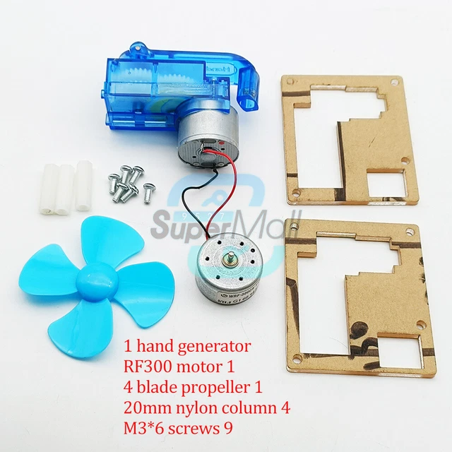 DIY HAND HAND Generator Model Fan Model Science Experiment Education ...