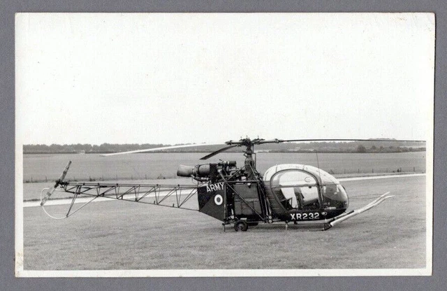 Alouette Ii Helicopter Xr232 Vintage Photo