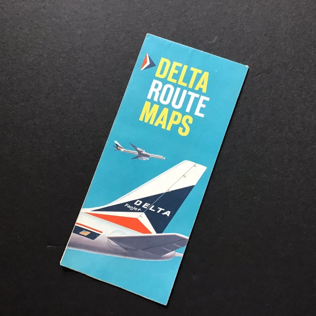 Delta Rp61357 DELTA AIR LINES System 1960s Travel Route Map - Vintage Delta Travel ...