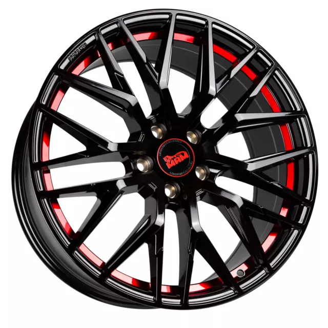 20 Zoll Alufelgen MAM RS4 5x112 Black Red für MB C-Klasse Lim. 4-matic W205