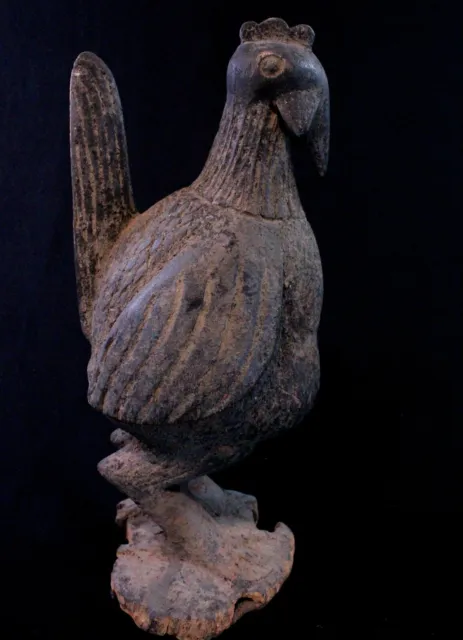 Arte Africana tribal - Pájaro Ave Ritual Fon - Madera Muy Dense -42,5CMS