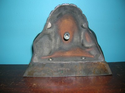 Antique Native American Indian family unit bookends, statuary or brass, 7 1/two lbs. 9