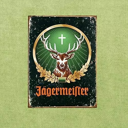 Jagermeister Tin Sign Jagerbomb German Master Huner Bar Pub Liquor Store Ad