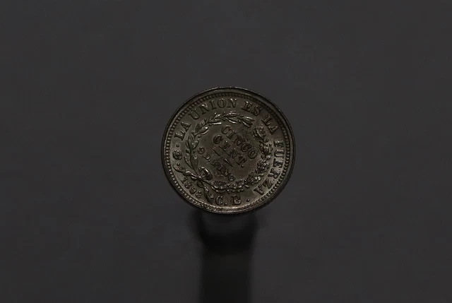🧭 🇧🇴 Bolivia 10 CENTAVOS 1893 SILVER SHARP DETAILS B58 #Z8046